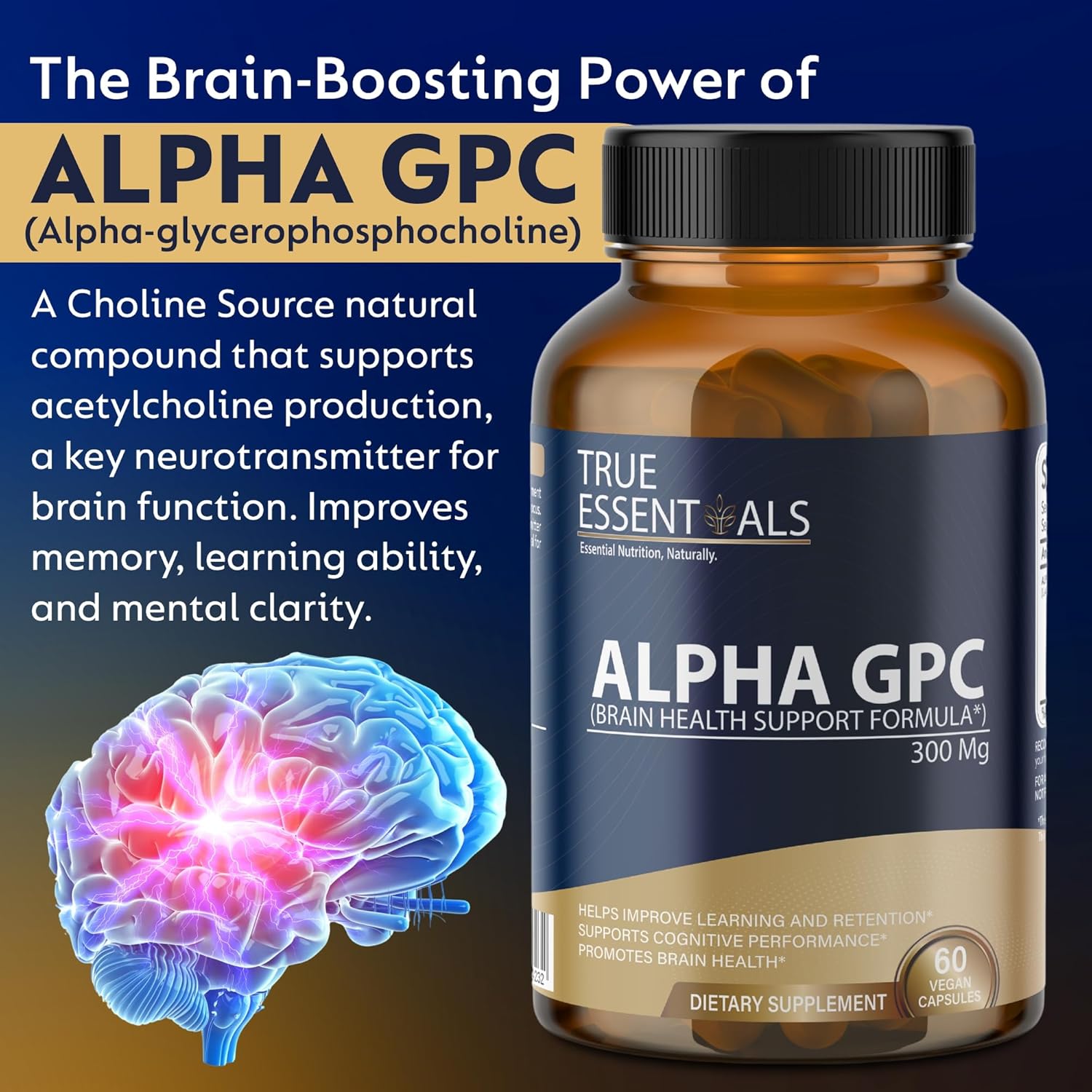 Alpha GPC 300mg 60 Capsules