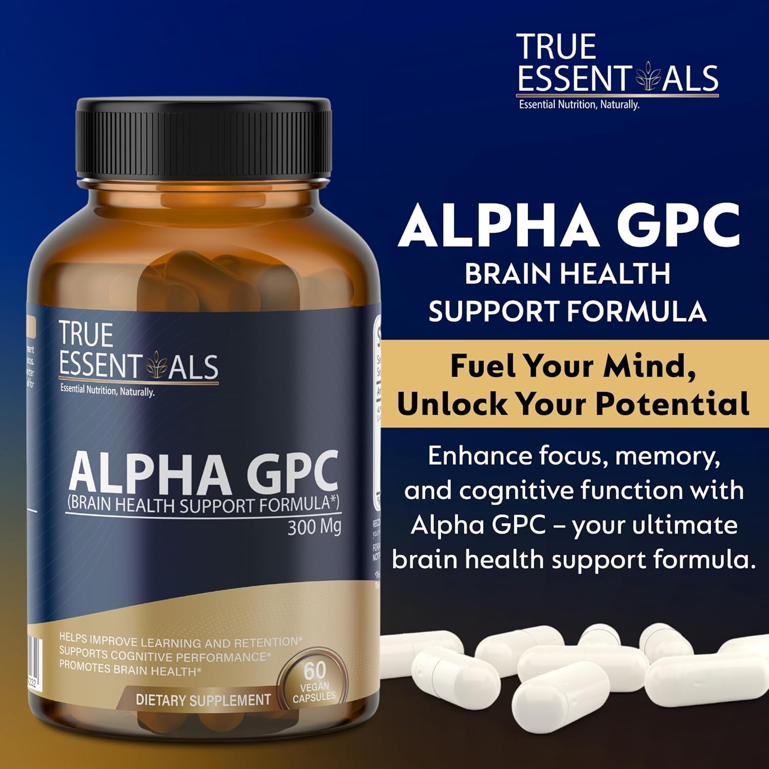 Alpha GPC 300mg 60 Capsules